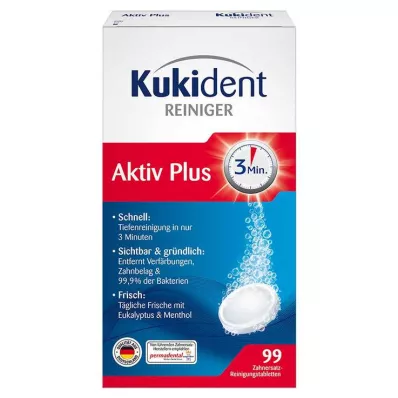 KUKIDENT Active Plus Tabs, 99 st