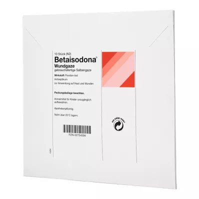 BETAISODONA Sårbinda 10x10 cm, 10 st