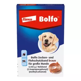 BOLFO Loppskyddsband brun för stora hundar, 1 st