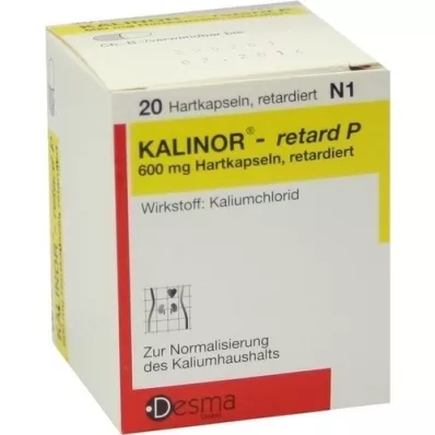 KALINOR retard P 600 mg hårda kapslar, 20 st