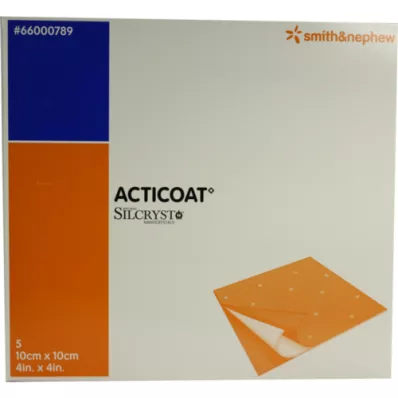 ACTICOAT 10x10 cm antimikrobiellt sårförband, 5 st