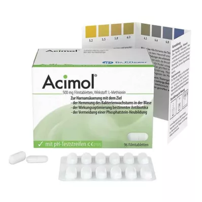 ACIMOL med pH-testremsor filmdragerade tabletter, 96 st ACIMOL med pH-testremsor filmdragerade tabletter, 96 st