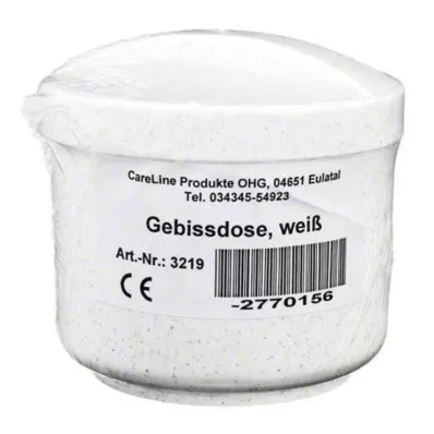 GEBISSDOSE med insats och lock vitt, 1 st GEBISSDOSE med insats och lock vitt, 1 st