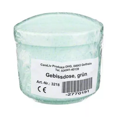GEBISSDOSE med insats och lock grön, 1 st GEBISSDOSE med insats och lock grön, 1 st