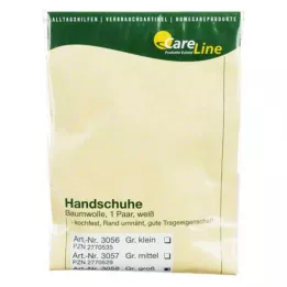 ZWIRNHANDSCHUHE Bomull stor, 2 st