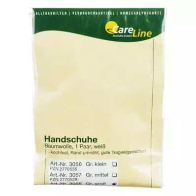 ZWIRNHANDSCHUHE Bomull stor, 2 st