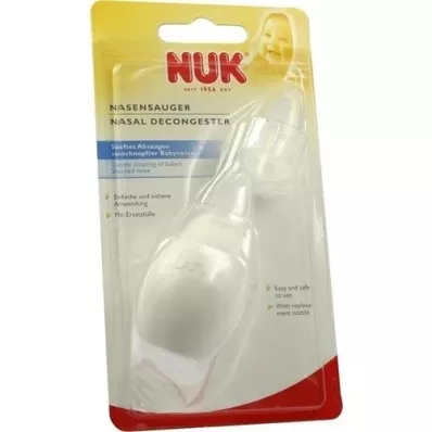 NUK Nasal aspirator storlek 1 vit ask, 1 st