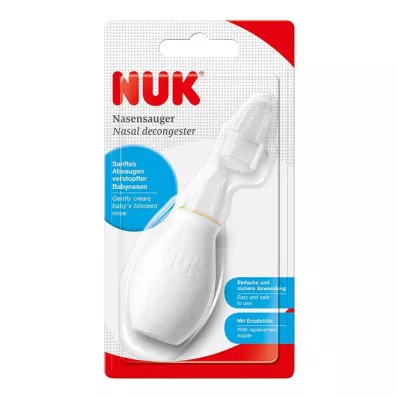 NUK Nasal aspirator storlek 1 vit ask, 1 st NUK Nasal aspirator storlek 1 vit ask, 1 st
