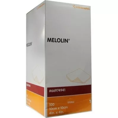 MELOLIN 10x10 cm sårförband sterila, 100 st