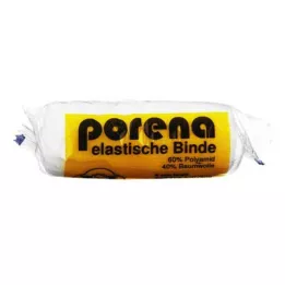 PORENA Elastiskt gasbinda 8 cm vit med cellplast, 1 st