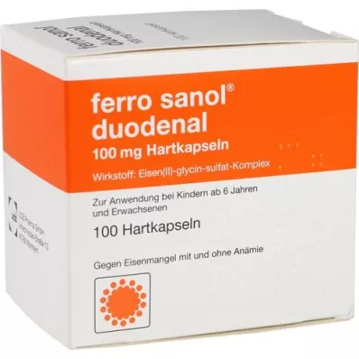 FERRO SANOL duodenal hårda kapslar.m.msr.overz.pell., 100 st