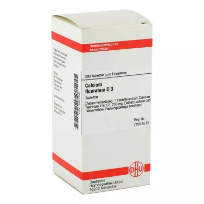 CALCIUM FLUORATUM D 3 tabletter, 200 pc CALCIUM FLUORATUM D 3 tabletter, 200 pc