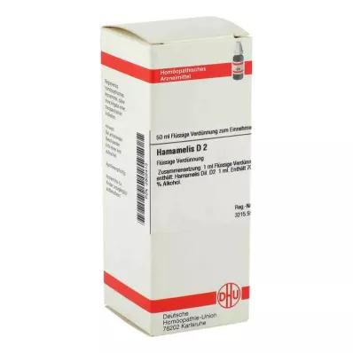 HAMAMELIS D 2 Utspädning, 50 ml