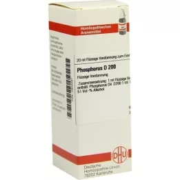 PHOSPHORUS D 200 utspädning, 20 ml