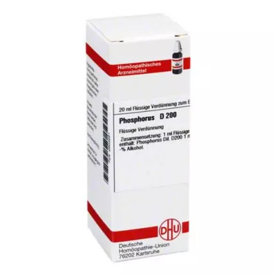 PHOSPHORUS D 200 utspädning, 20 ml PHOSPHORUS D 200 utspädning, 20 ml