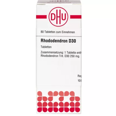 RHODODENDRON D 30 tabletter, 80 pc
