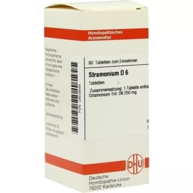 STRAMONIUM D 6 tabletter, 80 pc