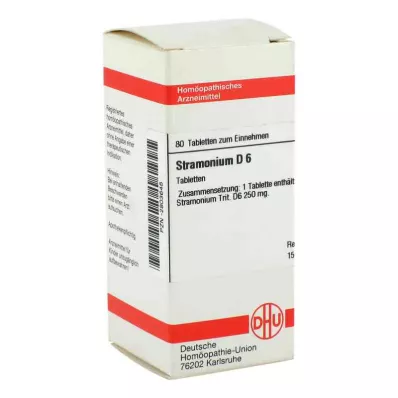 STRAMONIUM D 6 tabletter, 80 pc STRAMONIUM D 6 tabletter, 80 pc