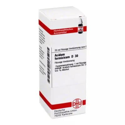 ACIDUM FORMICICUM D 30 Utspädning, 20 ml ACIDUM FORMICICUM D 30 Utspädning, 20 ml