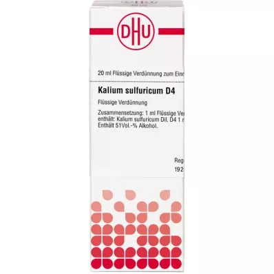 KALIUM SULFURICUM D 4 utspädning, 20 ml
