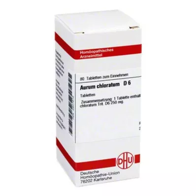 AURUM CHLORATUM D 6 tabletter, 80 pc AURUM CHLORATUM D 6 tabletter, 80 pc