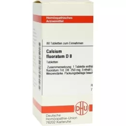 CALCIUM FLUORATUM D 8 tabletter, 80 pc