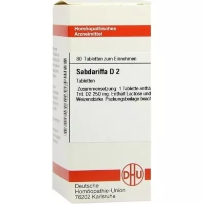 SABDARIFFA D 2 tabletter, 80 pc