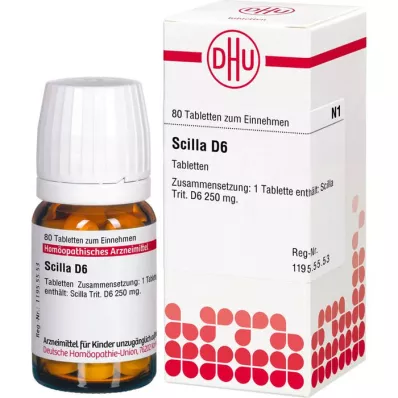 SCILLA D 6 tabletter, 80 pc