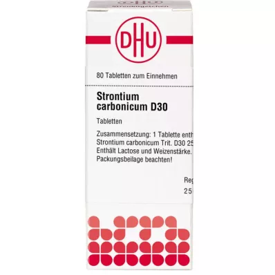 STRONTIUM CARBONICUM D 30 tabletter, 80 pc