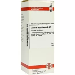 AURUM METALLICUM D 30 Utspädning, 50 ml