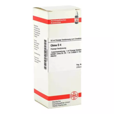 CHINA D 4 utspädning, 50 ml CHINA D 4 utspädning, 50 ml