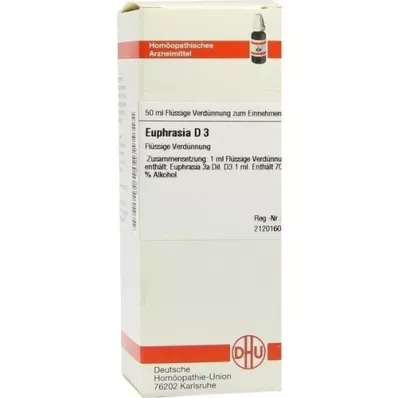 EUPHRASIA D 3 Utspädning, 50 ml