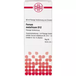 FERRUM METALLICUM D 12 Utspädning, 50 ml