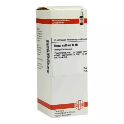 HEPAR SULFURIS D 30 Utspädning, 50 ml