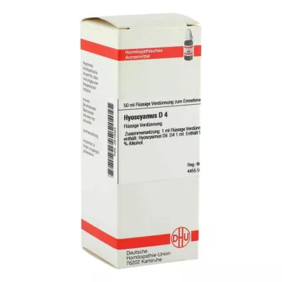 HYOSCYAMUS D 4 utspädning, 50 ml HYOSCYAMUS D 4 utspädning, 50 ml