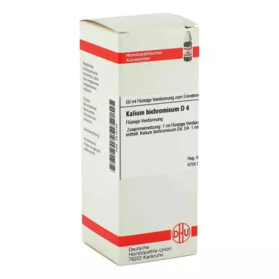 KALIUM BICHROMICUM D 4 utspädning, 50 ml