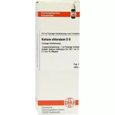 KALIUM CHLORATUM D 6 Utspädning, 50 ml