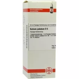 KALIUM JODATUM D 6 Utspädning, 50 ml