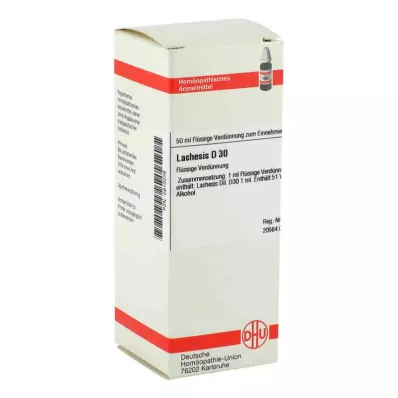 LACHESIS D 30 Utspädning, 50 ml