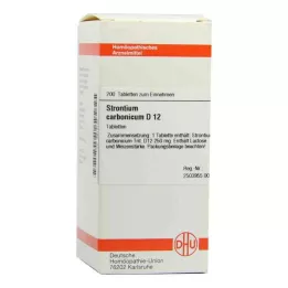 STRONTIUM CARBONICUM D 12 tabletter, 200 st