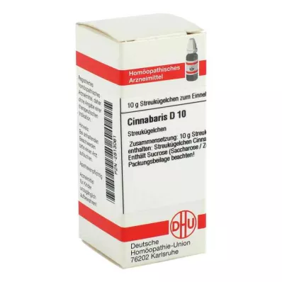 CINNABARIS D 10 globuli, 10 g CINNABARIS D 10 globuli, 10 g