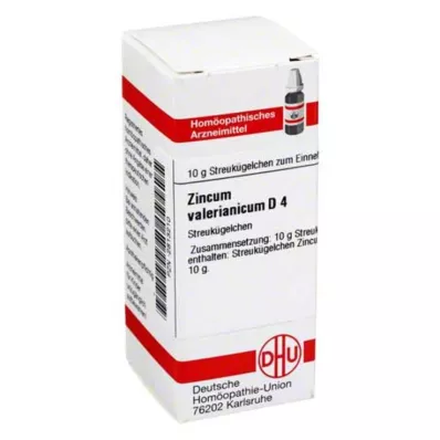 ZINCUM VALERIANICUM D 4 kulor, 10 g ZINCUM VALERIANICUM D 4 kulor, 10 g