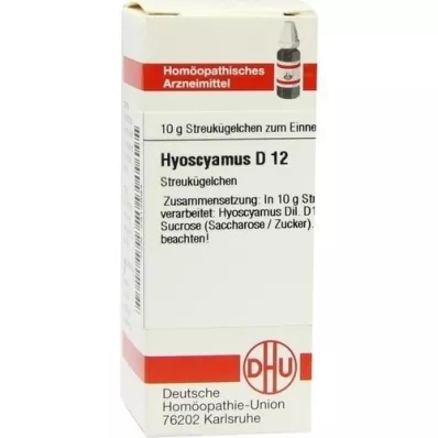 HYOSCYAMUS D 12 kulor, 10 g