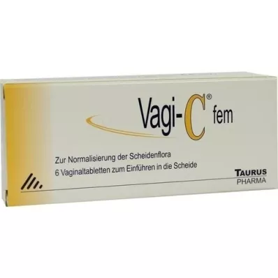 VAGI C Fem vaginaltabletter, 6 st