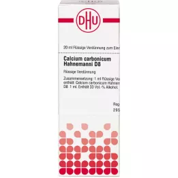 CALCIUM CARBONICUM Hahnemanni D 8 Spädning, 20 ml