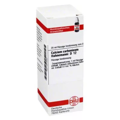 CALCIUM CARBONICUM Hahnemanni D 12 Spädning, 20 ml CALCIUM CARBONICUM Hahnemanni D 12 Spädning, 20 ml