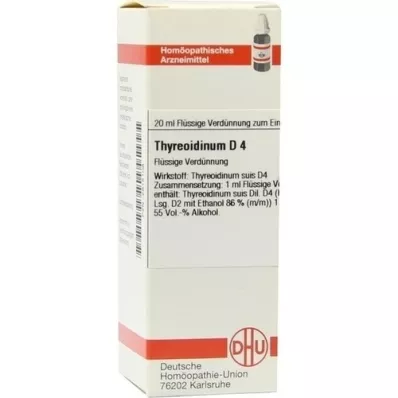 THYREOIDINUM D 4 utspädning, 20 ml