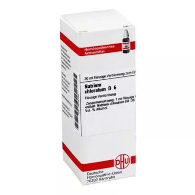 NATRIUM CHLORATUM D 6 Utspädning, 20 ml