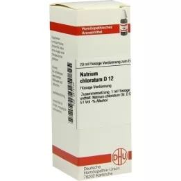 NATRIUM CHLORATUM D 12 Utspädning, 20 ml