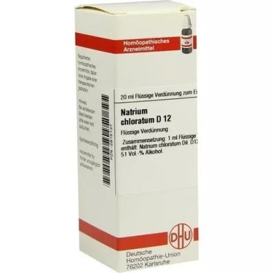 NATRIUM CHLORATUM D 12 Utspädning, 20 ml